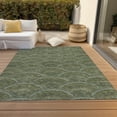 thumbnail image 6 of Addison Rugs Chantille Indoor/Outdoor Transitional Geometric, Abstract Olive Washable Rectangle Rug, 2'6" x 3'10", 6 of 6