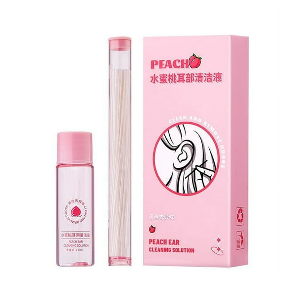 asddcavvf Peach Blosso M Ear Cleaning Solution Earwax Removal & Ear Hole Care(15ml)