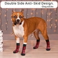 thumbnail image 4 of Anti-Slip Dog Socks 4 Pcs-Double Sides Grips Traction Control on Hardwood Floor,Best Paw Protector Indoor Prevents Licking,Dog Booties for Hot Pavement, 4 of 9