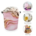 thumbnail image 3 of Colorful Marble Pink (7) Laundry Basket Storage Basket Controller Clothes Organizer Bin Waterproof, 3 of 8