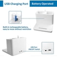 thumbnail image 4 of Lampe de Bureau LED 5W, 3 Modes dclairage et 3 Luminosit Rglable, USB Lampe de Bureau pour Enfants Rechargeable, Col de Cygne Flexible, Avec Porte-Sty, 4 of 5