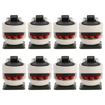 8 Pcs Retractable Leveling Casters Industrial Machine Swivel Caster Wheel for Office Chair Trolley 330 Lbs