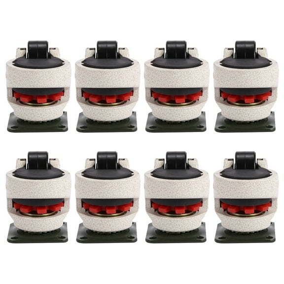 8 Pcs Retractable Leveling Casters Industrial Machine Swivel Caster Wheel for Office Chair Trolley 330 Lbs