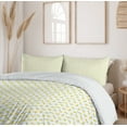 thumbnail image 6 of Ambesonne Lemon Duvet Cover Sets, Summer Citrus Fruit, 2-King, Mustard Lime Green, 6 of 7