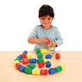 thumbnail image 3 of Excellerations Juguete de tallo temprano que conecta cuentas divertidas para niños pequeños Juego de cuentas con cierre a presión en un contenedor de almacenamiento Paquete de 28, 3 of 5