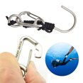 thumbnail image 6 of BLEEUS Scuba Diving Reef Hook With 120cm Spiral Coil Lanyard For Drift Diving Diving Equipment (Black), 6 of 10