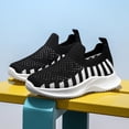 thumbnail image 2 of WZEIIOT Girls Breathable Mesh Sneakers Lightweight Casual Slip-On Soft Sole Sports Shoes, 2 of 8