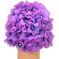 thumbnail image 3 of Purple Women's Retro Floral Swim Cap, 3 of 5