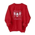 thumbnail image 1 of Penkiiy Chandails en Molleton de la Saint-Valentin pour Femmes - Mignon Chandail en Molleton de la Saint-Valentin Décontracté Cœur Pull Grahic TP Rouge, 1 of 8