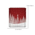 thumbnail image 3 of Danhjin Christmas Shower Curtain Winter Themed Waterproof Polyester Bathroom Decor for Festival Home Holiday Party Decor 35.4x70.8in, 3 of 6