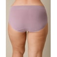 thumbnail image 2 of Playtex Tummy Smoothing Hipster Underwear Pack, Moisture-Wicking, 3-Pack (Plus Sizes) Vint Mauve/Black/Heirloom White Dot 4XL Women's, 2 of 5