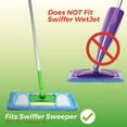 thumbnail image 4 of Reusable Microfiber Mop Pads for Swwiffer Sweper & All 10-12 Inch Flat Mop, Upgraded Wet Dry Cleaning Pads for All Hard-Floor, Reusable & Washable Sweeper Refills (4 Pack), 4 of 9
