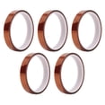 thumbnail image 2 of 5Pcs High Temperature Tape Thermal Tape Tea Color Insulating Adhesive Tape Set Thermal Tape Heat Transfer Tape, 2 of 8