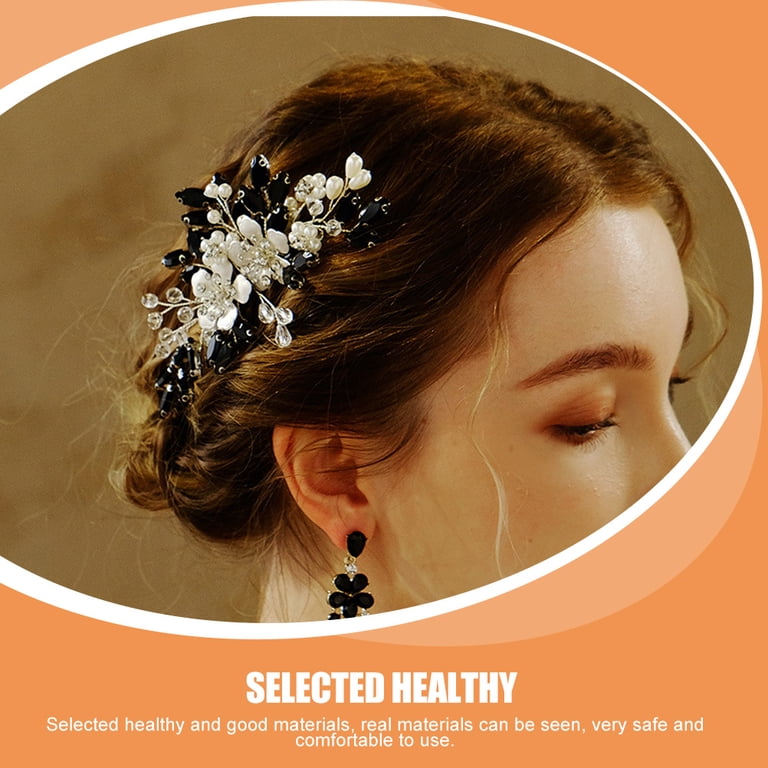 MEIBUTYUP Vintage Floral Hair Side Comb for Brides  display picture 3