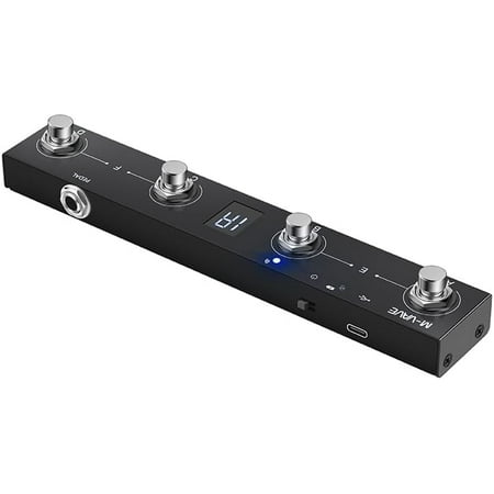 Chocolate BT Wireless MIDI Controller Rechargeable 4 Buttons Pedal APP Control Portable Rechargeable MIDI Foot Controller$$Music