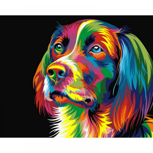 Lovely Frameless Colorful Animals Abstract Painting Diy Digital Paintng By  Numbers Modern Wall Art Picture For Home Wall Artwork 