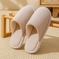 thumbnail image 2 of Kilaqueen Comfy Indoor Scuff Slippers for Women and Men, Memory Foam Slip On Cotton Slippers Cozy Winter Warm Slippers Soft Terry Cloth Breathable House Shoes, 2 of 9