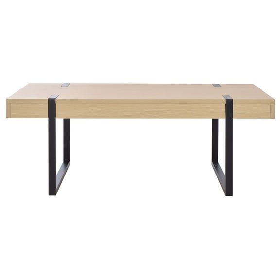 Safavieh Klausner Mid-Century Melamine Coffee Table, Sand/Black