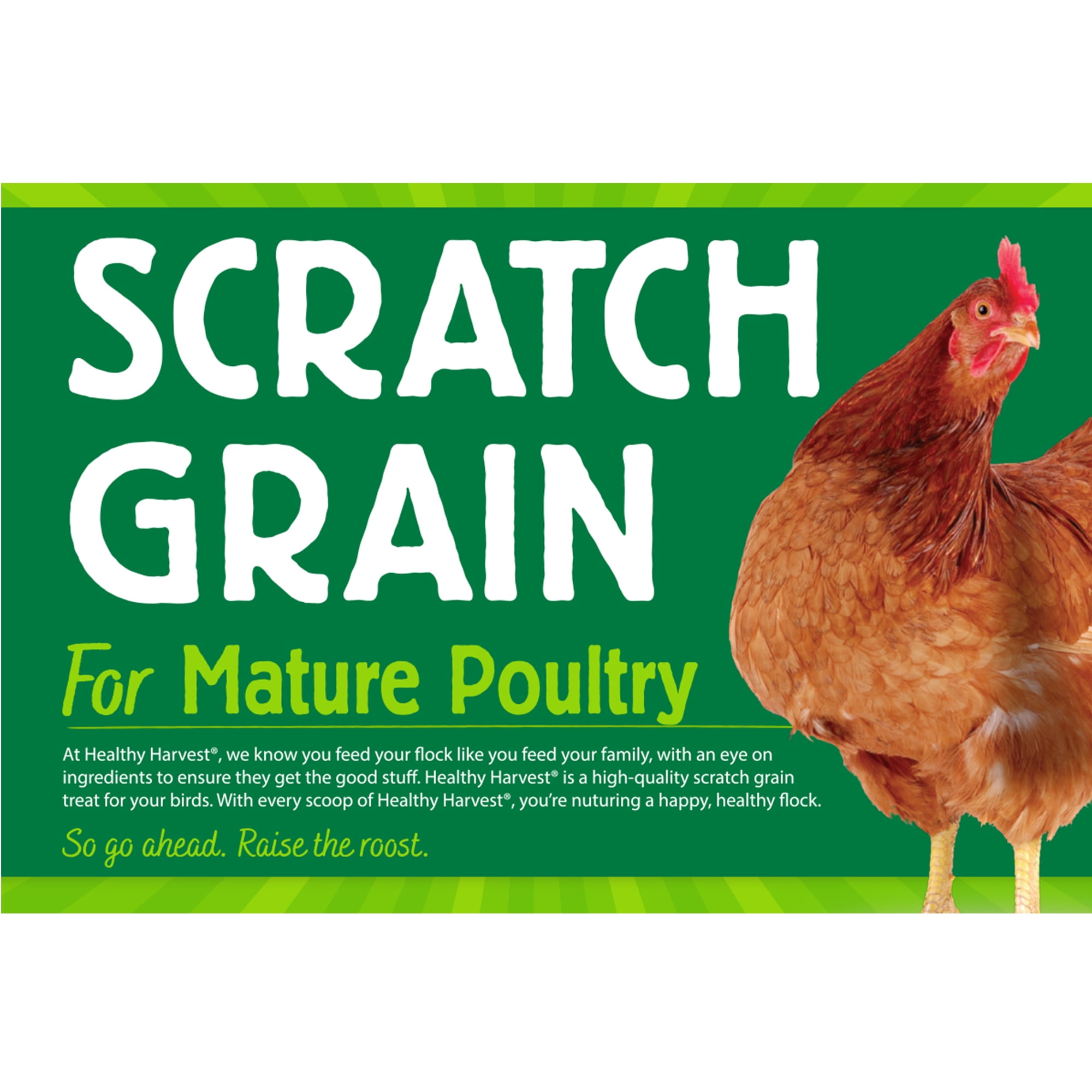 (2 pack) Healthy Harvest Scratch Grain Treat for Mature Chickens, 40 lb Bag