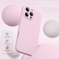 thumbnail image 4 of for iPhone 16 Pro Max Case, Liquid Silicone Case with Camera Protection Soft Gel Rubber Cover with Microfiber Lining Shockproof Protective Phone Case for iPhone 16 Pro Max 6.9", Light Brown, 4 of 5