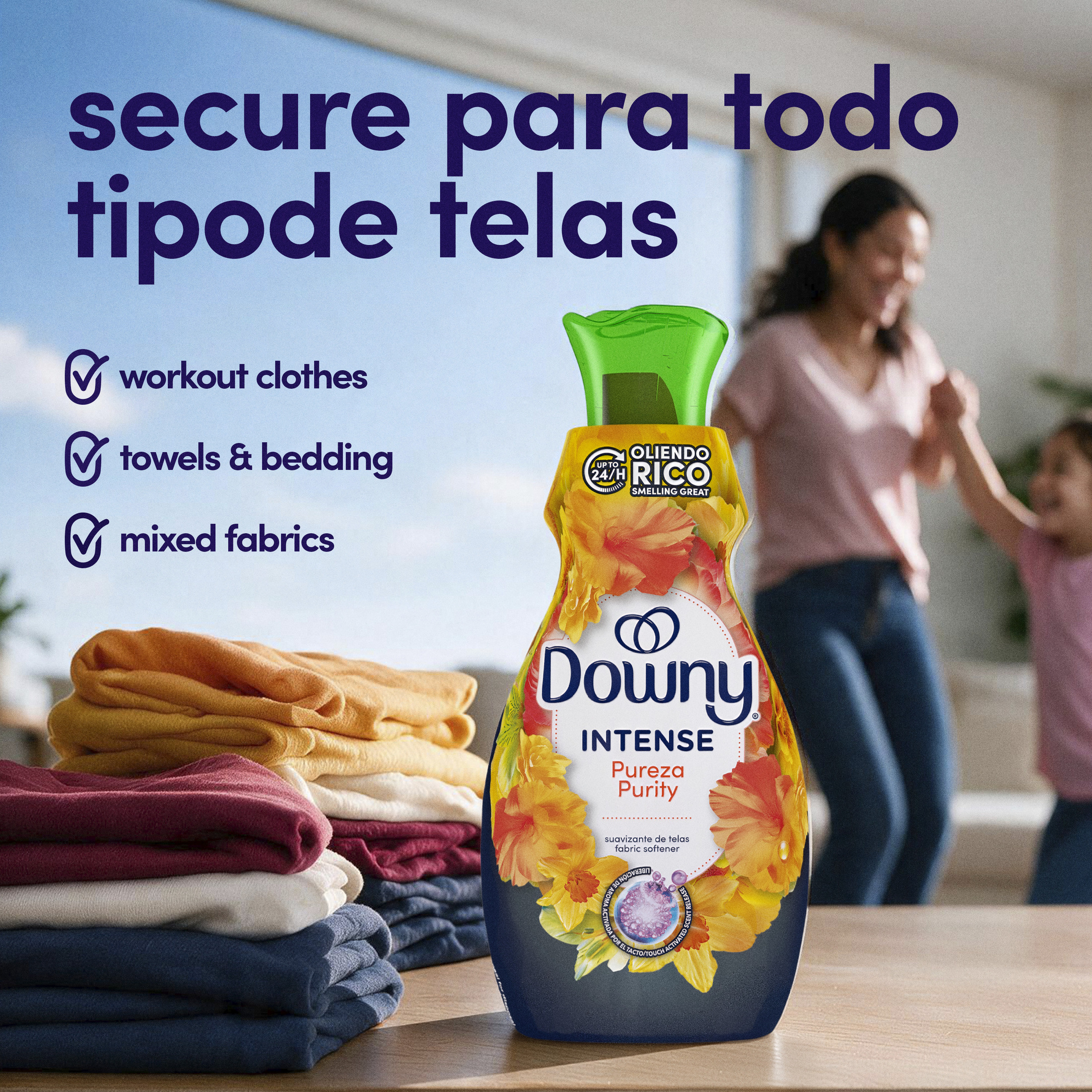 Downy Intense Fabric Softener Liquid, Purity Scent, 77 Fl Oz photo 3