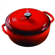 Lodge Enamel Cast Iron 7.5 Quart Dutch Oven, Blue, EC7D33
