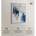 thumbnail image 2 of Morning Dew Blue Abstract Canvas Wall Art by Art Remedy, White Floater Frame, 24"x36", 2 of 7