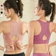 thumbnail image 3 of Ropa interior deportiva de fitness para mujer, de malla de gran tamaño, resistente a los golpes y de alta resistencia, para yoga, correr, fitness, fina y hueca, 3 of 5