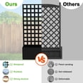 thumbnail image 6 of Danolapsi Metal Planter Box with Trellis Privacy Screen, Raised Garden Bed with Trellis, Privacy Planters for Patio, Planter Box with Drainage Holes for Climbing Plants, Flower, 6 of 8