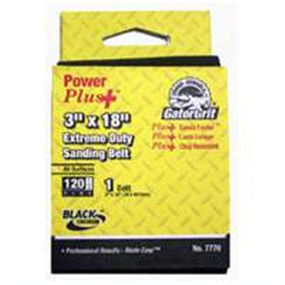 Gator Finishing 7773 40 Grit Zirconium Oxide Sanding Belts (1 pack), 3" x 18"