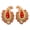 Orange and White, variant on Applique Supply Decorative Royal Paisley Patches Appliques Craft Sewing By 1 Pair