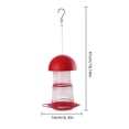thumbnail image 3 of Mesh Tube Bird Feeders, All Metal,Wild Bird Feeder for Sunflower Seeds or Mealworm,Large Tray Weatherproof Roof for Outdoors Hanging, 3 of 6