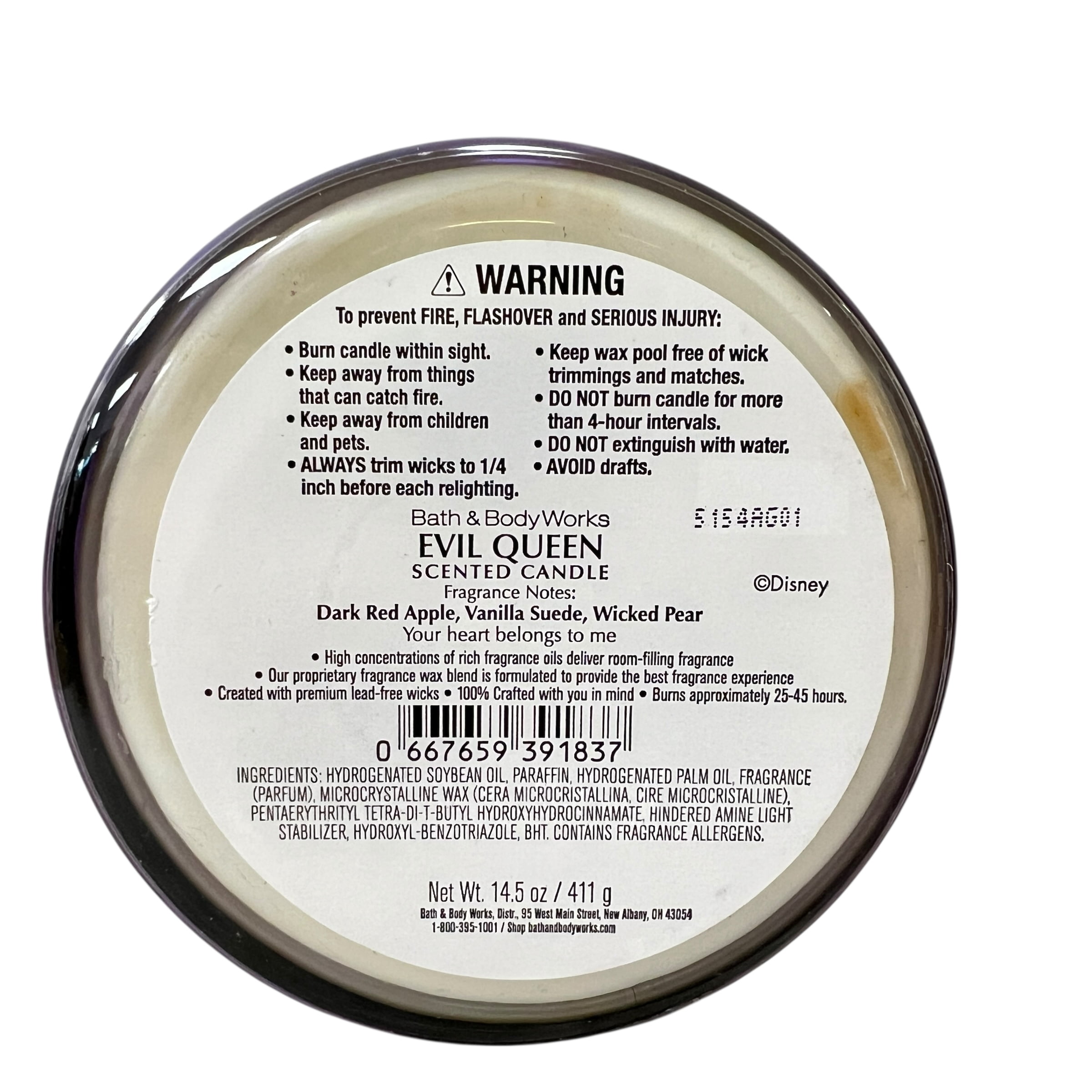 Bath & Body Works Evil Queen Scented 3 Wick Candle 14.5 oz