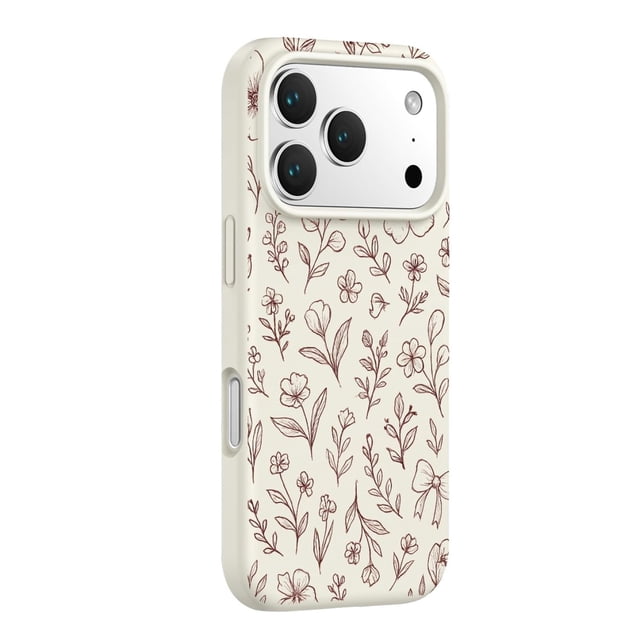 Funda para teléfono Sahara Inspire Series Floral Beige para iPhone 17 Pro Max