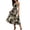Orange, variant on Levmjia Womens Strapless Floral Print Maxi Dress Sleeveless High Low Ruffle Hem Flowy A Line Casual Summer Dress Lightweight Breathable Elegant Dress Beach Vacation Party