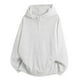 thumbnail image 1 of pstuiky camisas de hombre de manga larga, Sudadera deportiva con bolsillo y manga larga de color liso para hombre, estilo moderno, con cuello alto Tops de hombre l, 1 of 9