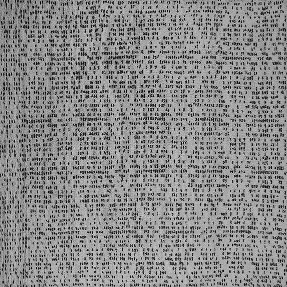 Ahgly Company Indoor Square Oriental Gray Industrial Area Rugs, 4' Square
