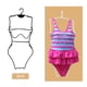 thumbnail image 1 of 3 perchas para traje de baño, perchas para bikini, soporte para vestido, perchas para traje de baño, traje de baño con gancho giratorio superior para Negro Soledad Percha para traje de baño, 1 of 9