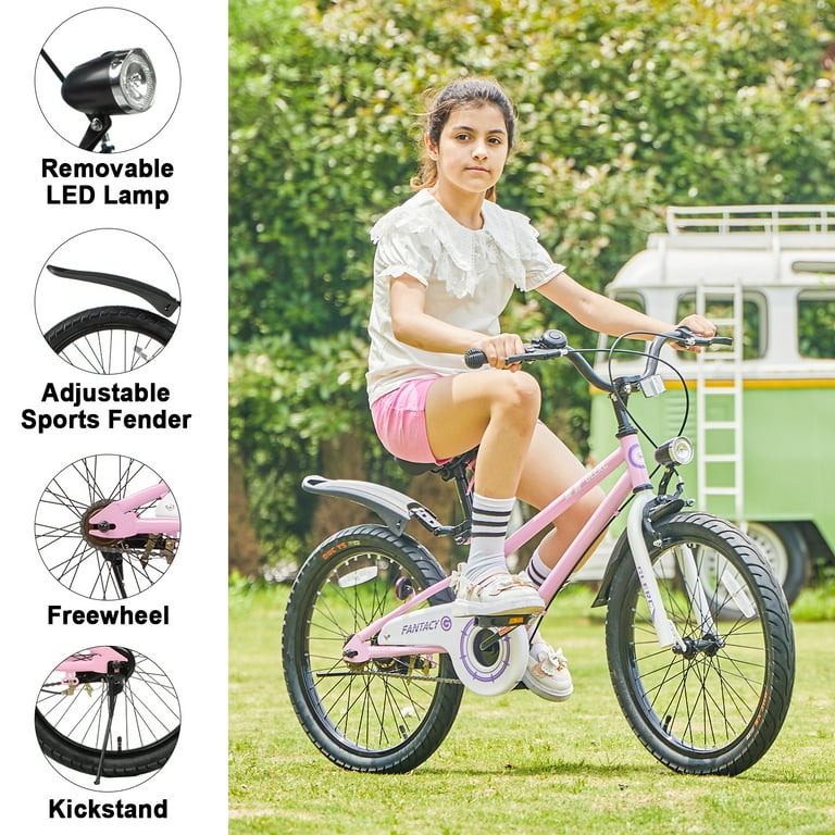Glerc 20 inch Kids Bike for Child 7-13 Year Old Boys Girls with