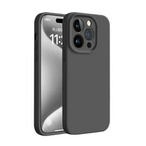 Case for iPhone 14 Pro Max Liquid Silicone Case, Triple-Layers Soft PC Gel Rubber Shockproof Anti-Dust Cover, Upgrade Camera Protection Scratch Resistant Slim Phone Case for iPhone 14 Pro Max, Grey