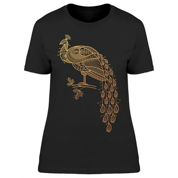 Peacock Decorative Bird T-Shirt Women -Image by Shutterstock, Female Medium