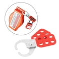 thumbnail image 2 of Eddwiin 1 PCS Red Industrial Safety Lockout Cerrojo Gancho de acero con cuerpo recubierto de plástico, 2 of 14