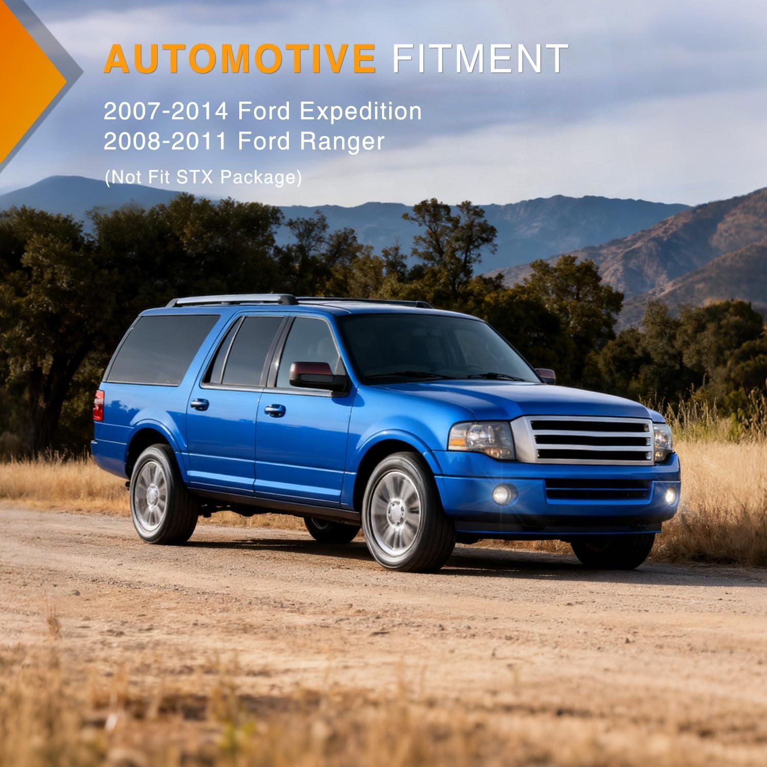 Nilight Clear Fog Light Assembly for Ford Expedition 2007–2014 & Ranger 2008–2011 (Non-STX), H10 12V 42W