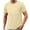 Beige, variant on JIUKE T-Shirts for Men Short Sleeve Crewneck Workout Gym Tops Casual Solid Slim Fitted Muscle Tees