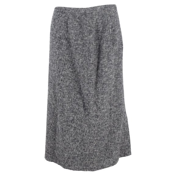 Pre-Owned Max Mara Midi A-Line Skirt in Grey Wool
