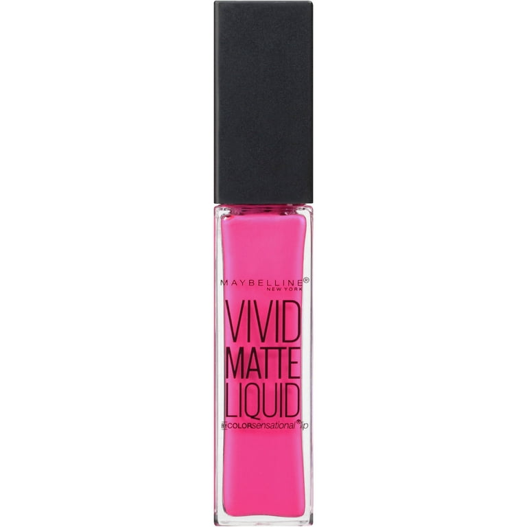 nevel Politie huurling Maybelline Color Sensational Vivid Matte Liquid Lipstick, Electric Pink -  Walmart.com