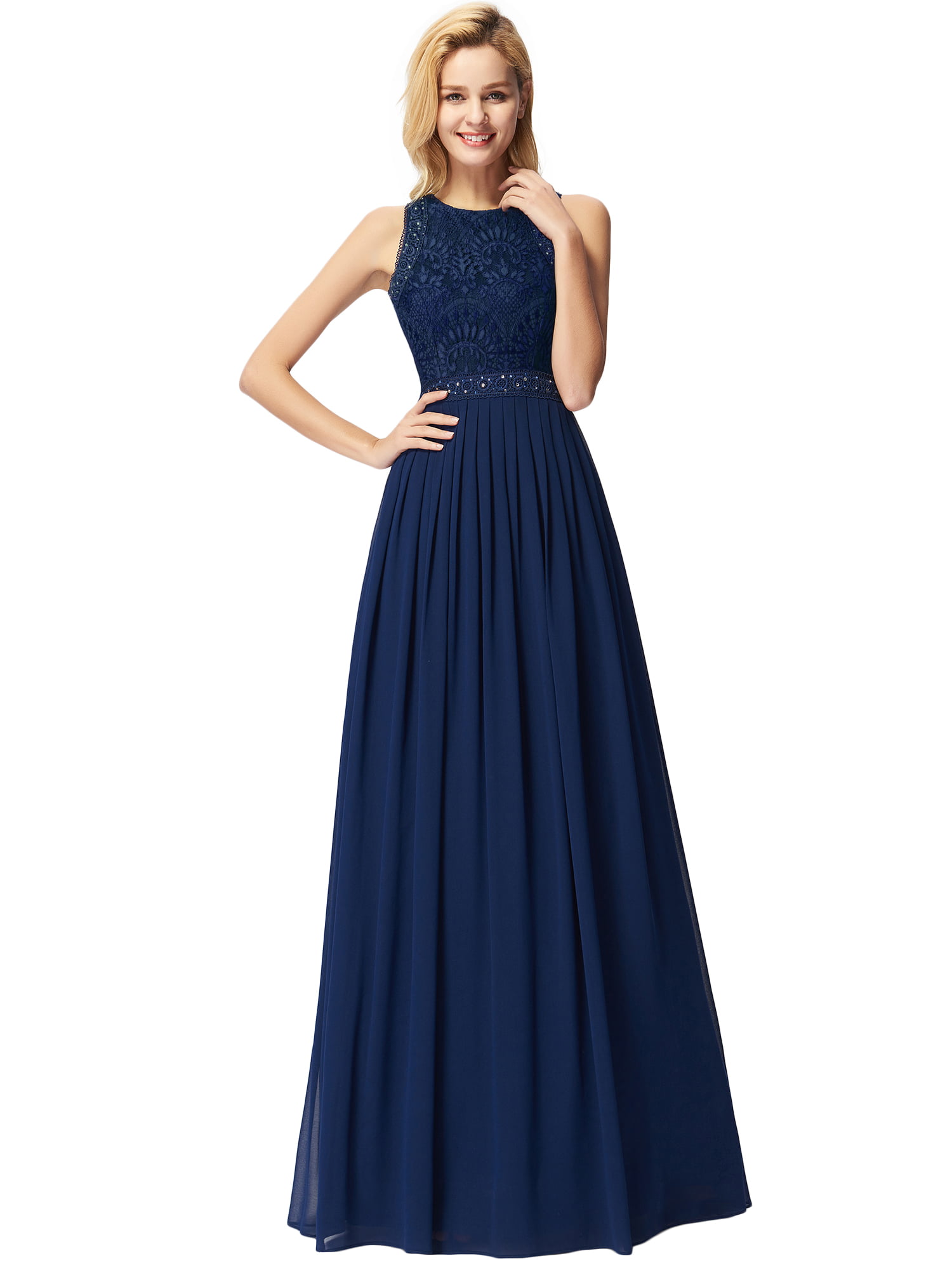 Womens Halter Chiffon Long Prom Dress A-line Ruched Wedding Guest Party Gown