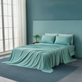 thumbnail image 4 of Linery & Co.  Ultra Soft Microfiber and Rayon from Bamboo Bed Sheet Set Sand - Twin, 4 of 5
