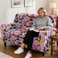 thumbnail image 6 of Xixirimido Recliner Slipcover 6-Pieces Lazyboy Cover for 2 Seat Recliner Chair Covers with Pockets Furniture Protector for Living Room Sofa Slipcover, Hearts Leopard Pink, 6 of 8