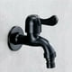 thumbnail image 1 of Grifo de lavadora de acero inoxidable 304 negro de una sola manija, grifo de lavabo de baño, grifo de tocador de baño antiguo, lavadora, 1 of 4